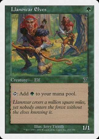 Llanowar Elves [Seventh Edition] | Jomio and Rueliete's Cards and Comics