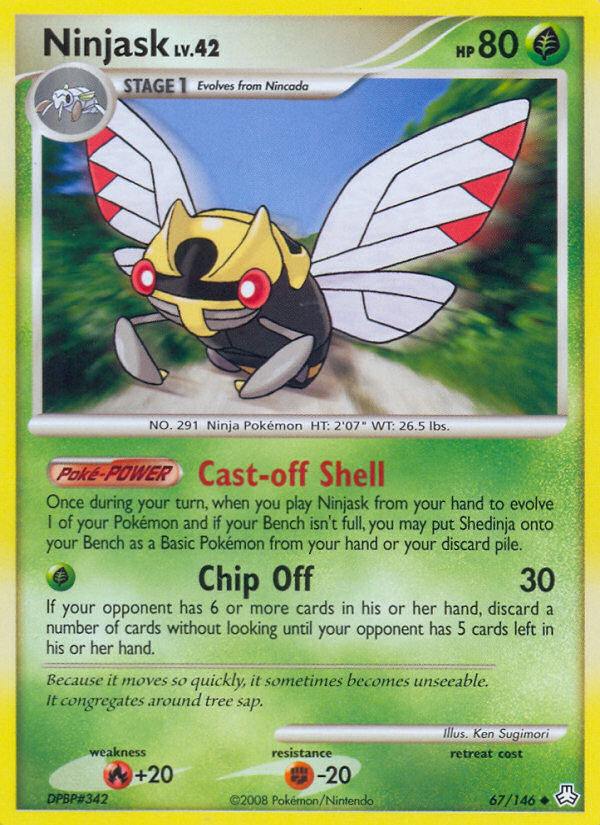 Ninjask (67/146) [Diamond & Pearl: Legends Awakened] | Jomio and Rueliete's Cards and Comics