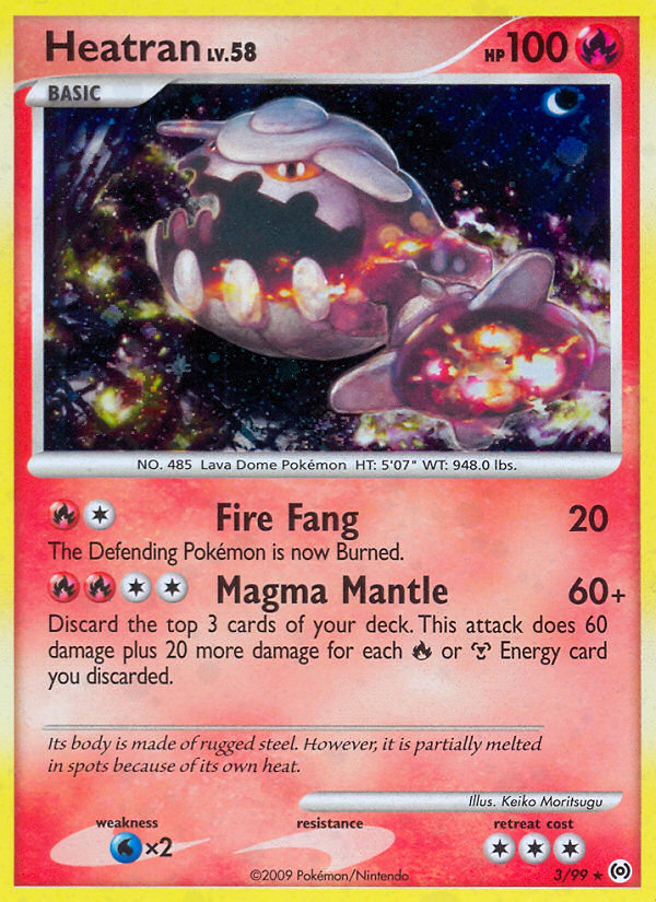 Heatran (3/99) [Platinum: Arceus] | Jomio and Rueliete's Cards and Comics