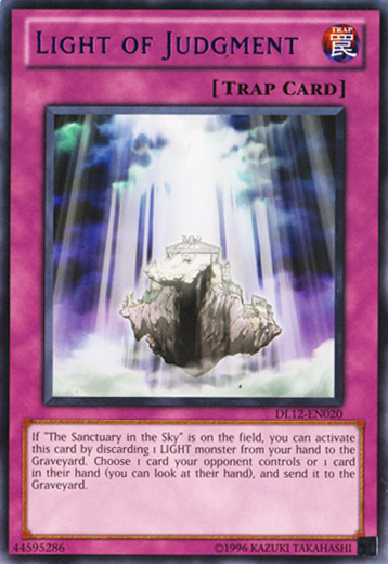 Light of Judgment (Purple) [DL12-EN020] Rare | Jomio and Rueliete's Cards and Comics