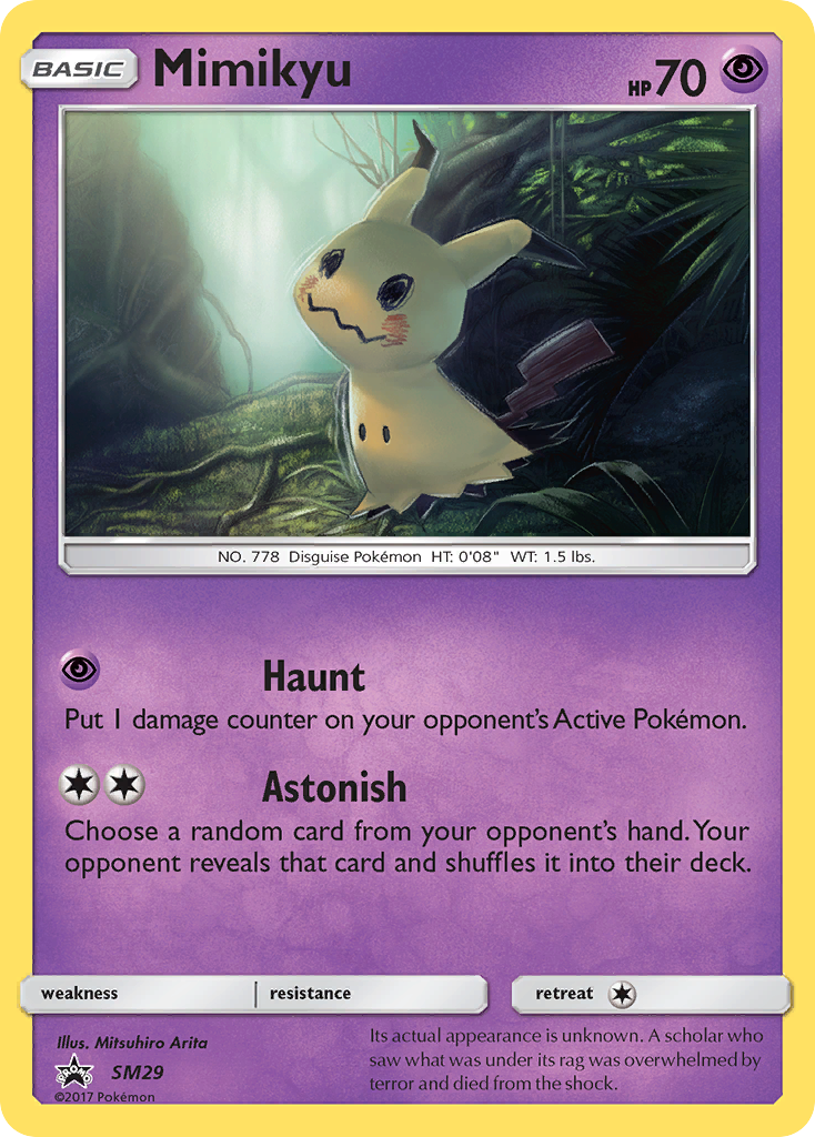 Mimikyu (SM29) [Sun & Moon: Black Star Promos] | Jomio and Rueliete's Cards and Comics