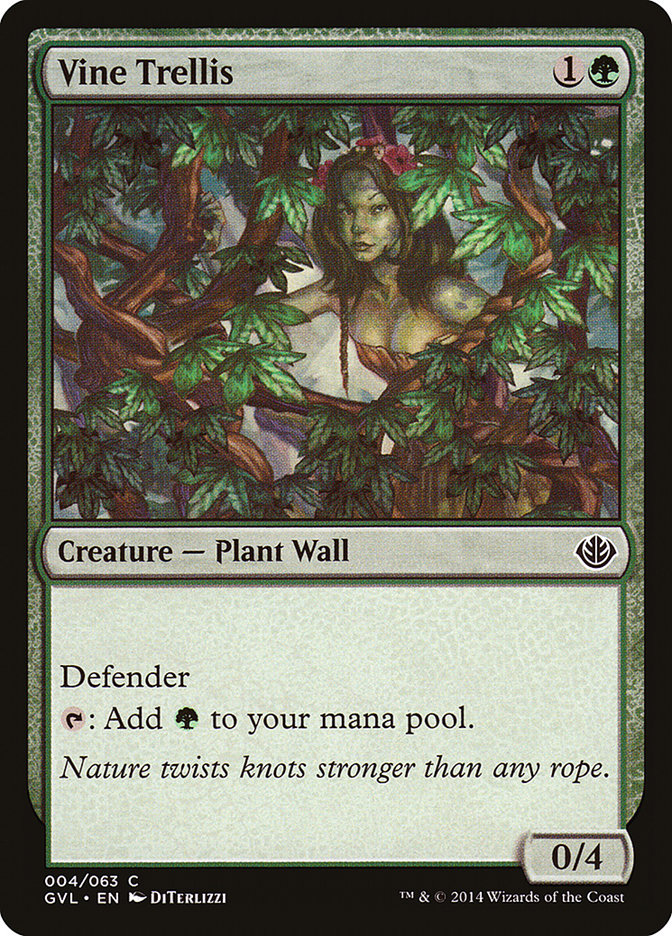 Vine Trellis (Garruk vs. Liliana) [Duel Decks Anthology] | Jomio and Rueliete's Cards and Comics