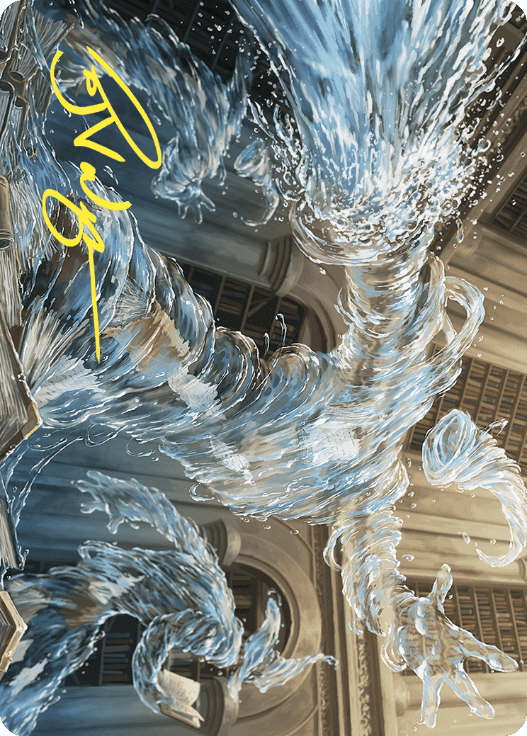 Splashy Spellcaster Art Card (Gold-Stamped Signature) [Wilds of Eldraine Art Series] | Jomio and Rueliete's Cards and Comics
