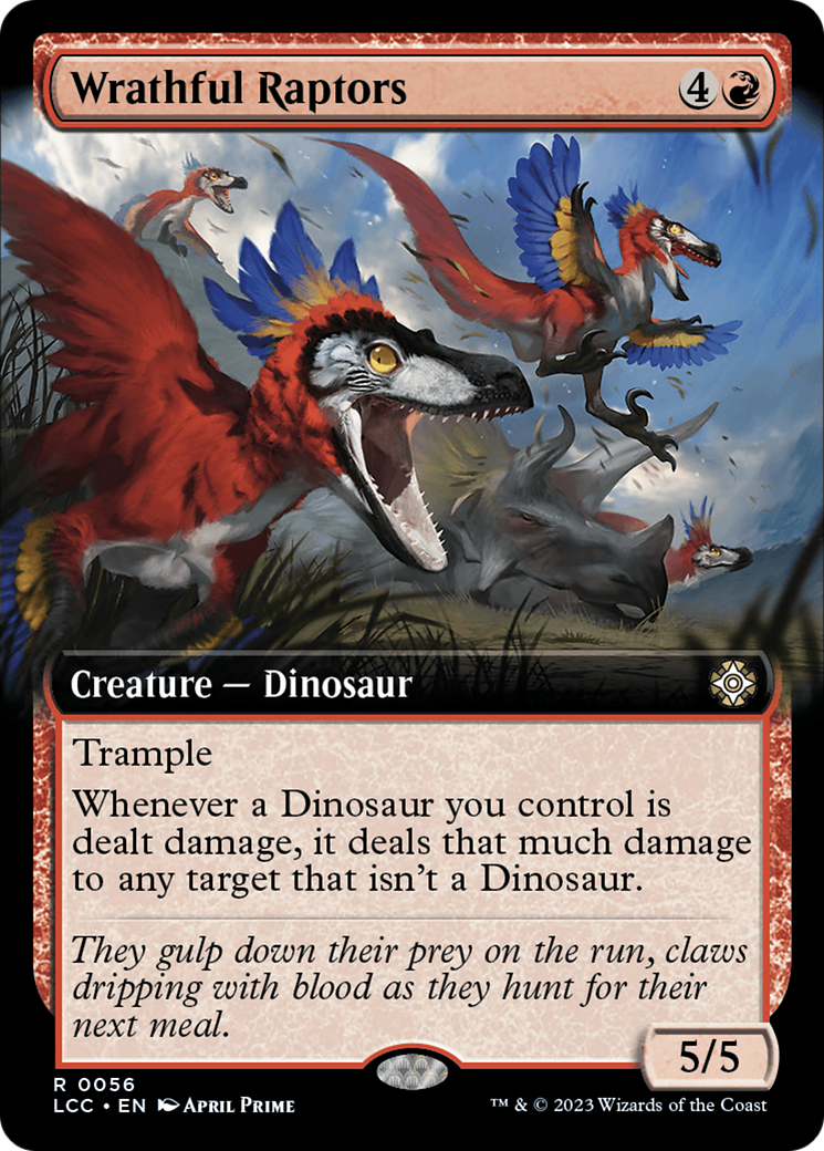 Wrathful Raptors (Extended Art) [The Lost Caverns of Ixalan Commander] | Jomio and Rueliete's Cards and Comics