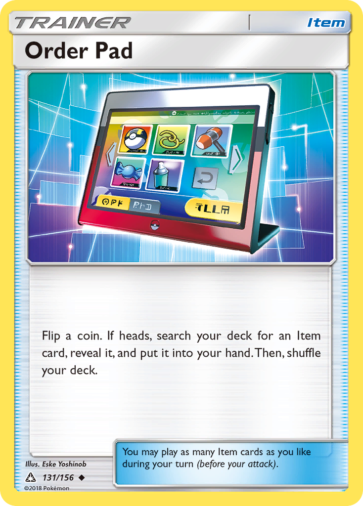 Order Pad (131/156) [Sun & Moon: Ultra Prism] | Jomio and Rueliete's Cards and Comics