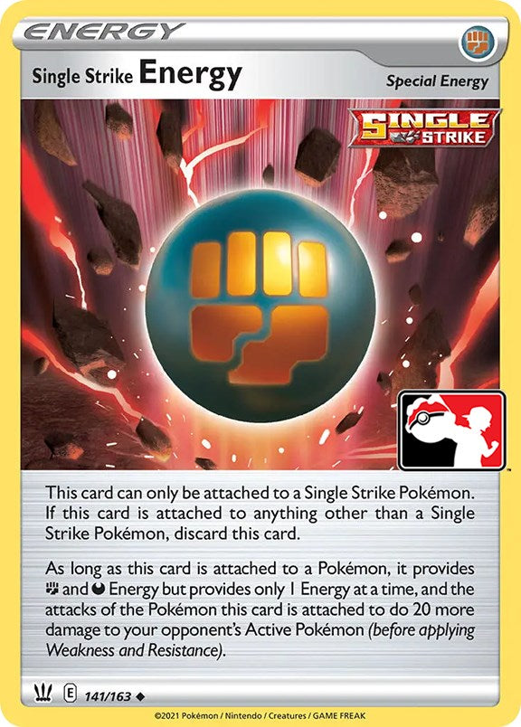 Single Strike Energy (141/163) [Prize Pack Series Two] | Jomio and Rueliete's Cards and Comics