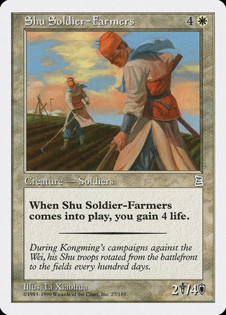 Shu Soldier-Farmers [Portal Three Kingdoms] | Jomio and Rueliete's Cards and Comics