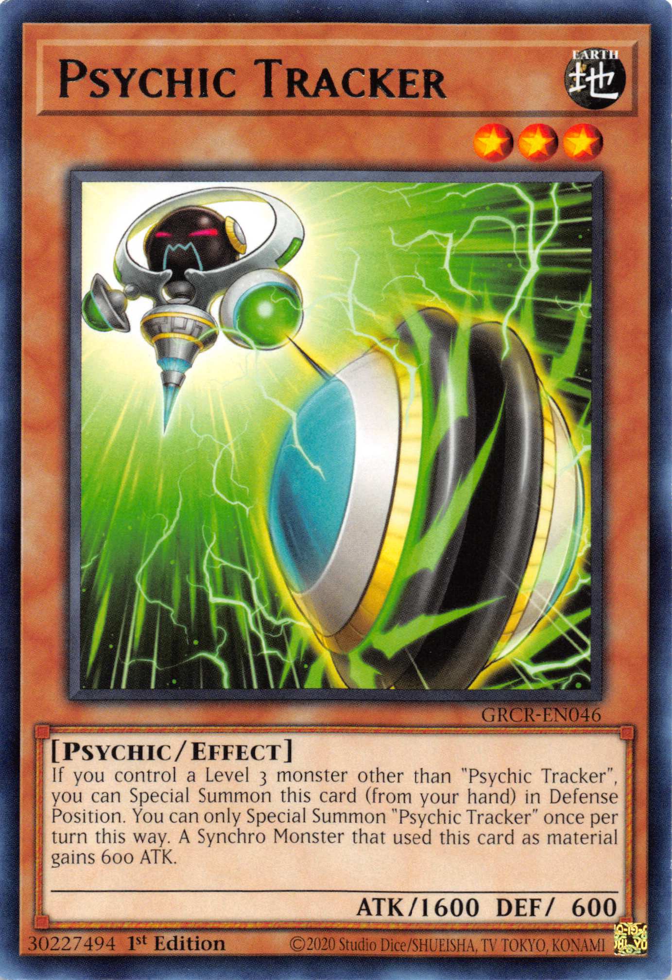 Psychic Tracker [GRCR-EN046] Rare | Jomio and Rueliete's Cards and Comics