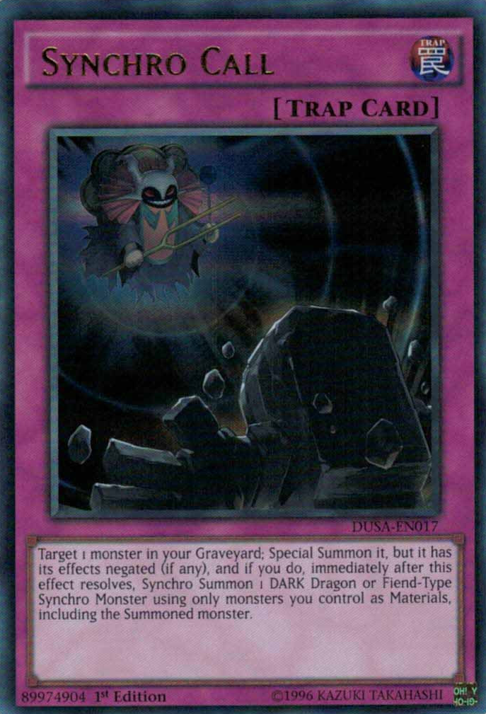 Synchro Call [DUSA-EN017] Ultra Rare | Jomio and Rueliete's Cards and Comics