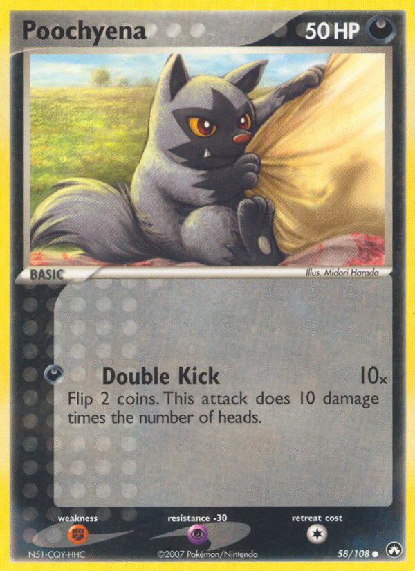Poochyena (58/108) [EX: Power Keepers] | Jomio and Rueliete's Cards and Comics