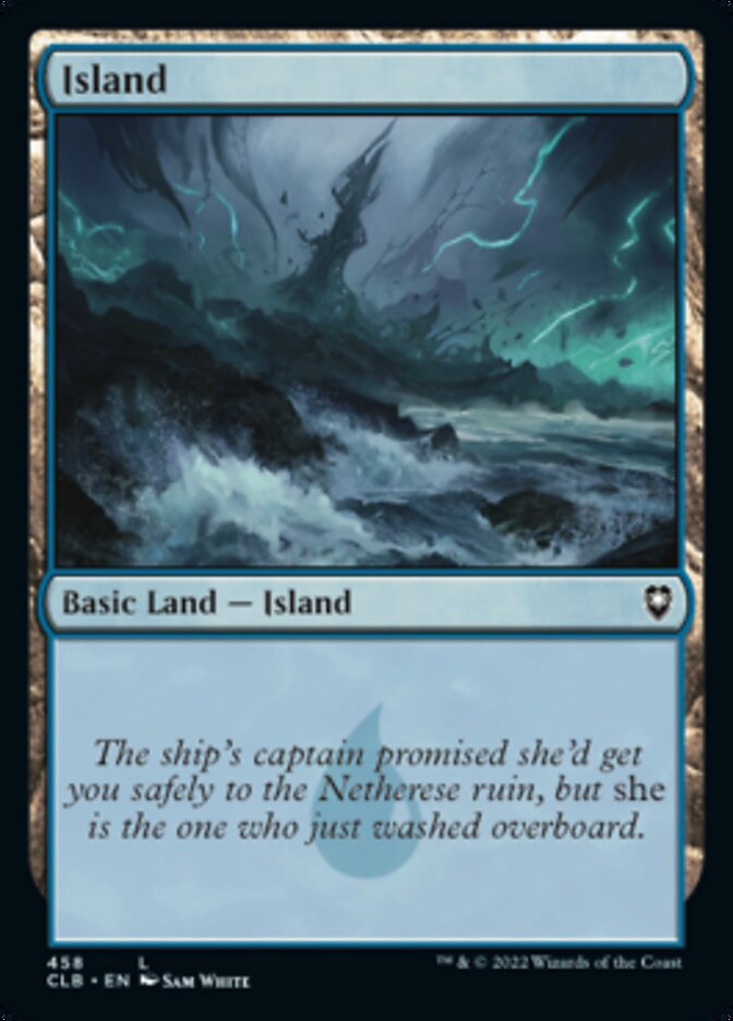Island (458) [Commander Legends: Battle for Baldur's Gate] | Jomio and Rueliete's Cards and Comics