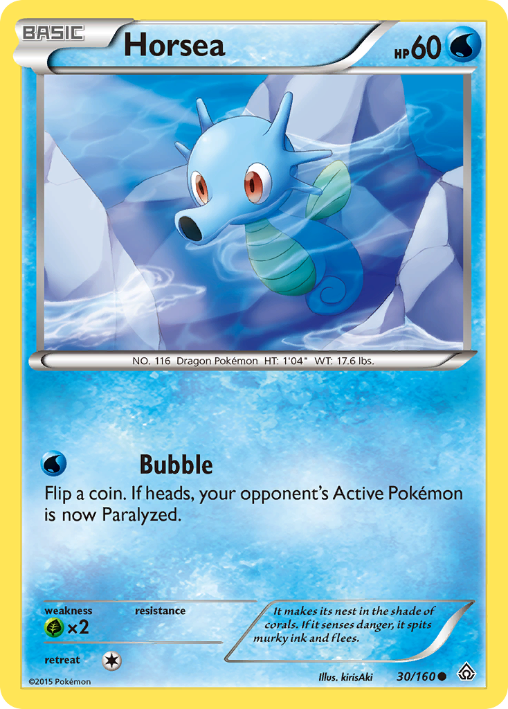 Horsea (30/160) [XY: Primal Clash] | Jomio and Rueliete's Cards and Comics