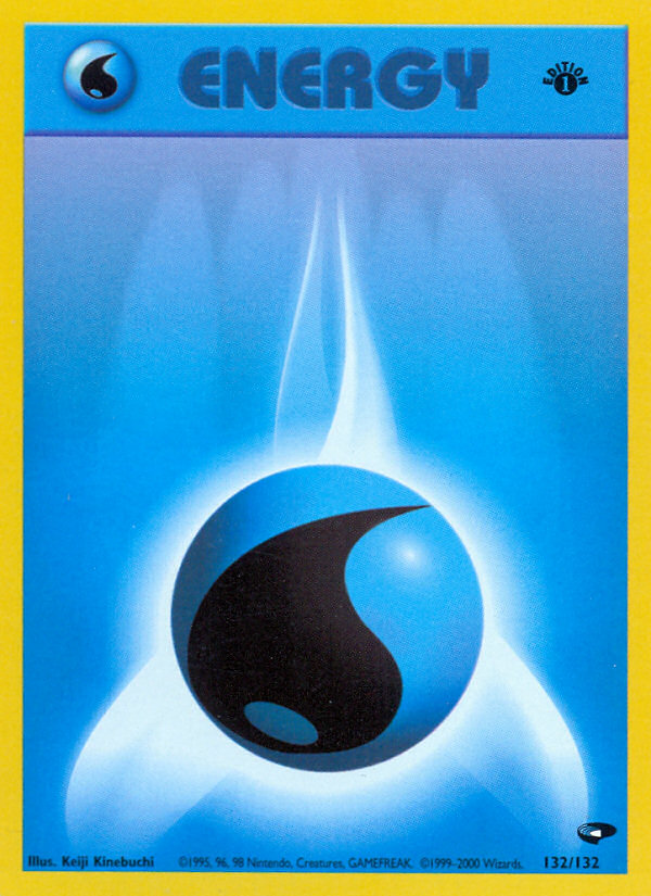 Water Energy (132/132) [Gym Challenge 1st Edition] | Jomio and Rueliete's Cards and Comics