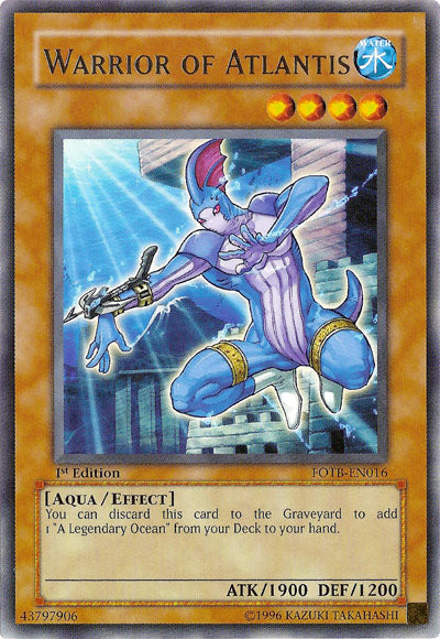 Warrior of Atlantis [FOTB-EN016] Rare | Jomio and Rueliete's Cards and Comics