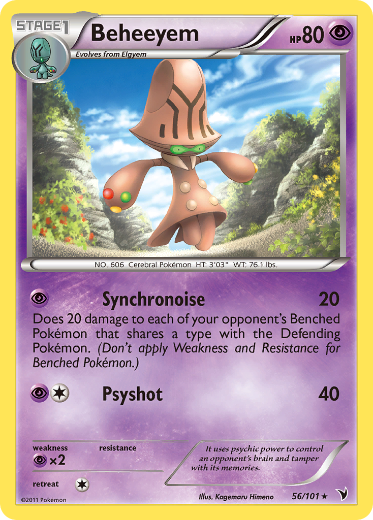Beheeyem (56/101) [Black & White: Noble Victories] | Jomio and Rueliete's Cards and Comics