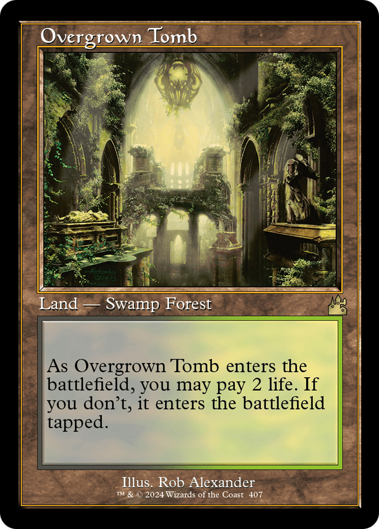 Overgrown Tomb (Retro) [Ravnica Remastered] | Jomio and Rueliete's Cards and Comics