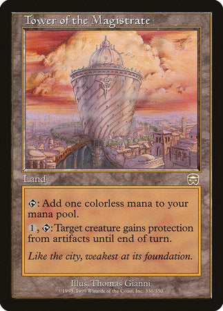 Tower of the Magistrate [Mercadian Masques] | Jomio and Rueliete's Cards and Comics