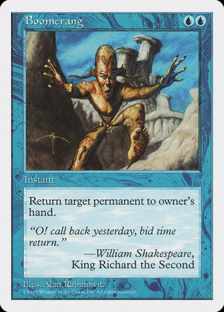 Boomerang [Fifth Edition] | Jomio and Rueliete's Cards and Comics