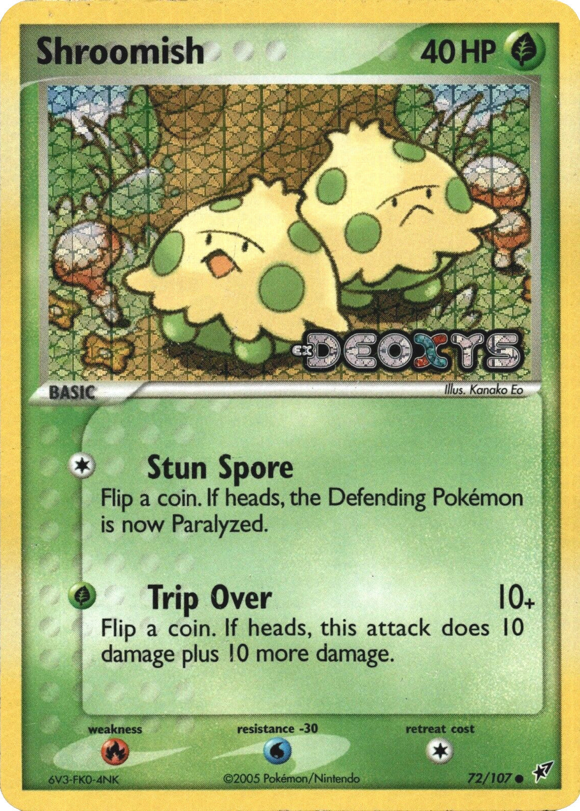 Shroomish (72/107) (Stamped) [EX: Deoxys] | Jomio and Rueliete's Cards and Comics