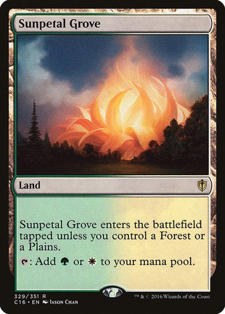 Sunpetal Grove [Commander 2016] | Jomio and Rueliete's Cards and Comics