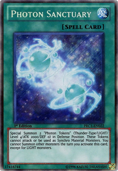 Photon Sanctuary [PRC1-EN022] Secret Rare | Jomio and Rueliete's Cards and Comics