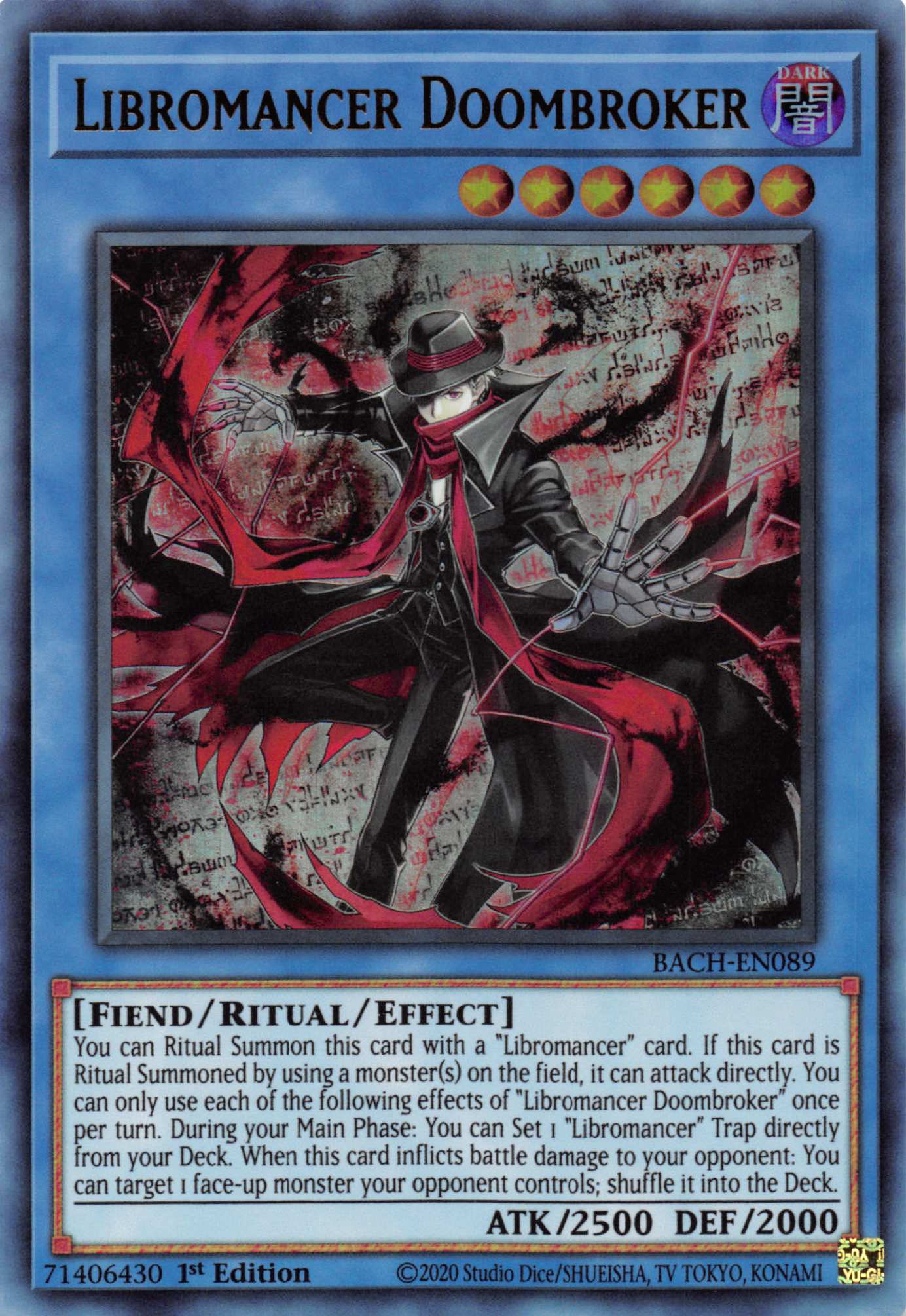 Libromancer Doombroker [BACH-EN089] Ultra Rare | Jomio and Rueliete's Cards and Comics