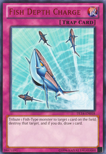 Fish Depth Charge (Red) [DL14-EN018] Rare | Jomio and Rueliete's Cards and Comics