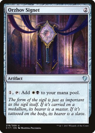 Orzhov Signet [Commander 2017] | Jomio and Rueliete's Cards and Comics