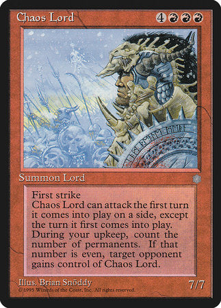 Chaos Lord [Ice Age] | Jomio and Rueliete's Cards and Comics