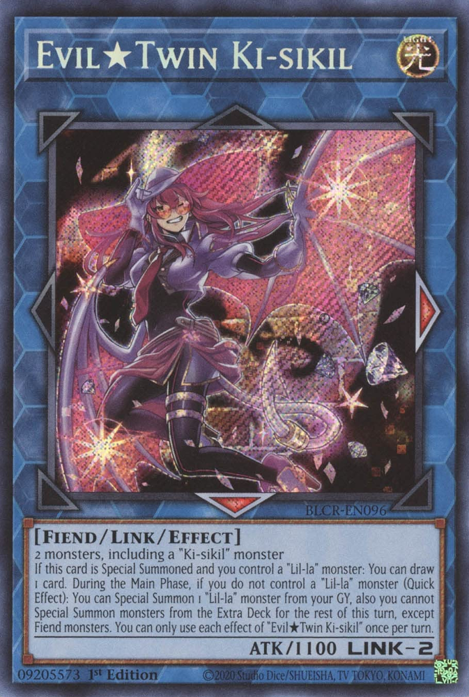 Evil Twin Ki-sikil [BLCR-EN096] Secret Rare | Jomio and Rueliete's Cards and Comics