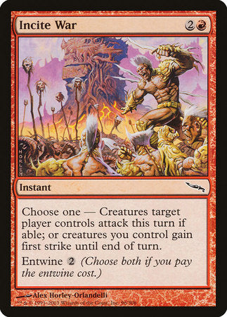 Incite War [Mirrodin] | Jomio and Rueliete's Cards and Comics