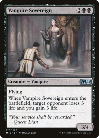 Vampire Sovereign [Core Set 2019] | Jomio and Rueliete's Cards and Comics