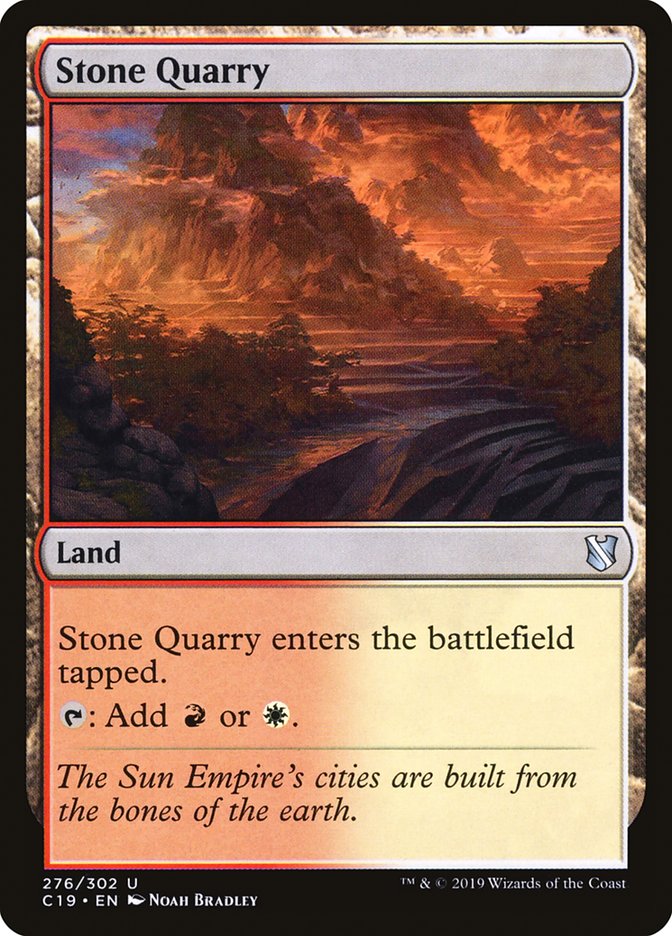 Stone Quarry [Commander 2019] | Jomio and Rueliete's Cards and Comics