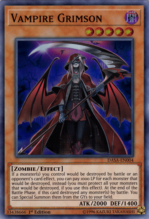 Vampire Grimson [DASA-EN004] Super Rare | Jomio and Rueliete's Cards and Comics