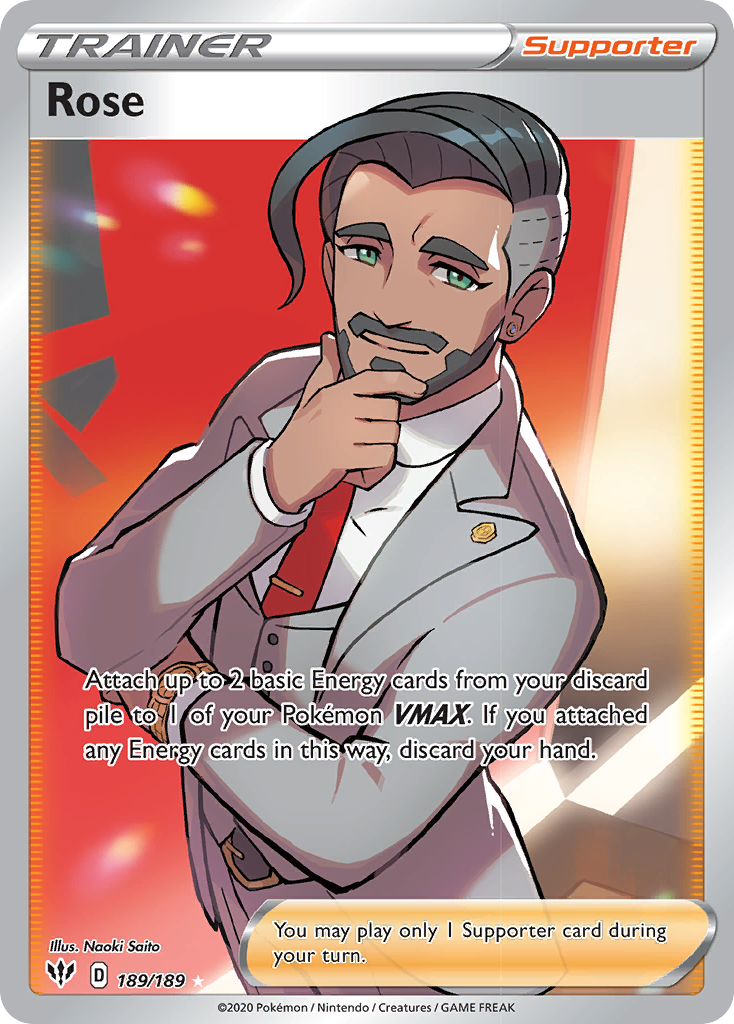 Rose (189/189) [Sword & Shield: Darkness Ablaze] | Jomio and Rueliete's Cards and Comics