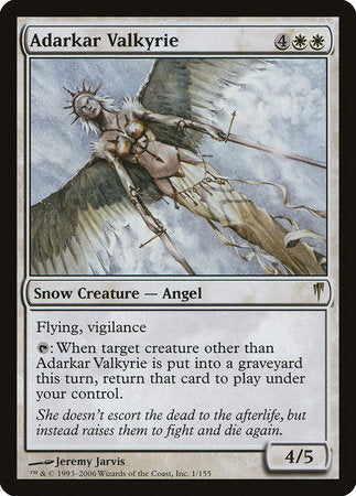 Adarkar Valkyrie [Coldsnap] | Jomio and Rueliete's Cards and Comics