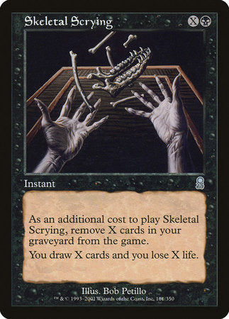 Skeletal Scrying [Odyssey] | Jomio and Rueliete's Cards and Comics