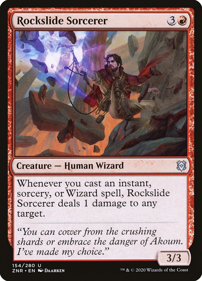 Rockslide Sorcerer [Zendikar Rising] | Jomio and Rueliete's Cards and Comics