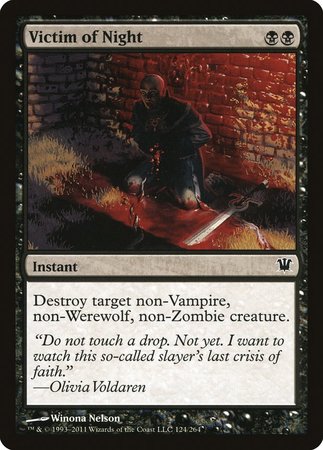 Victim of Night [Innistrad] | Jomio and Rueliete's Cards and Comics