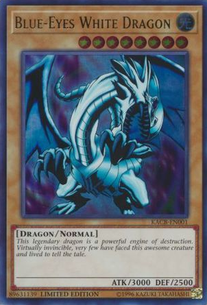 Blue-Eyes White Dragon [KACB-EN001] Ultra Rare | Jomio and Rueliete's Cards and Comics