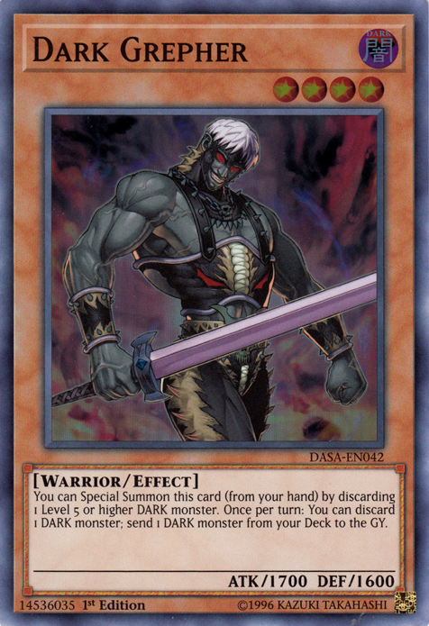 Dark Grepher [DASA-EN042] Super Rare | Jomio and Rueliete's Cards and Comics
