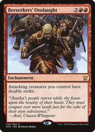 Berserkers' Onslaught [Dragons of Tarkir] | Jomio and Rueliete's Cards and Comics