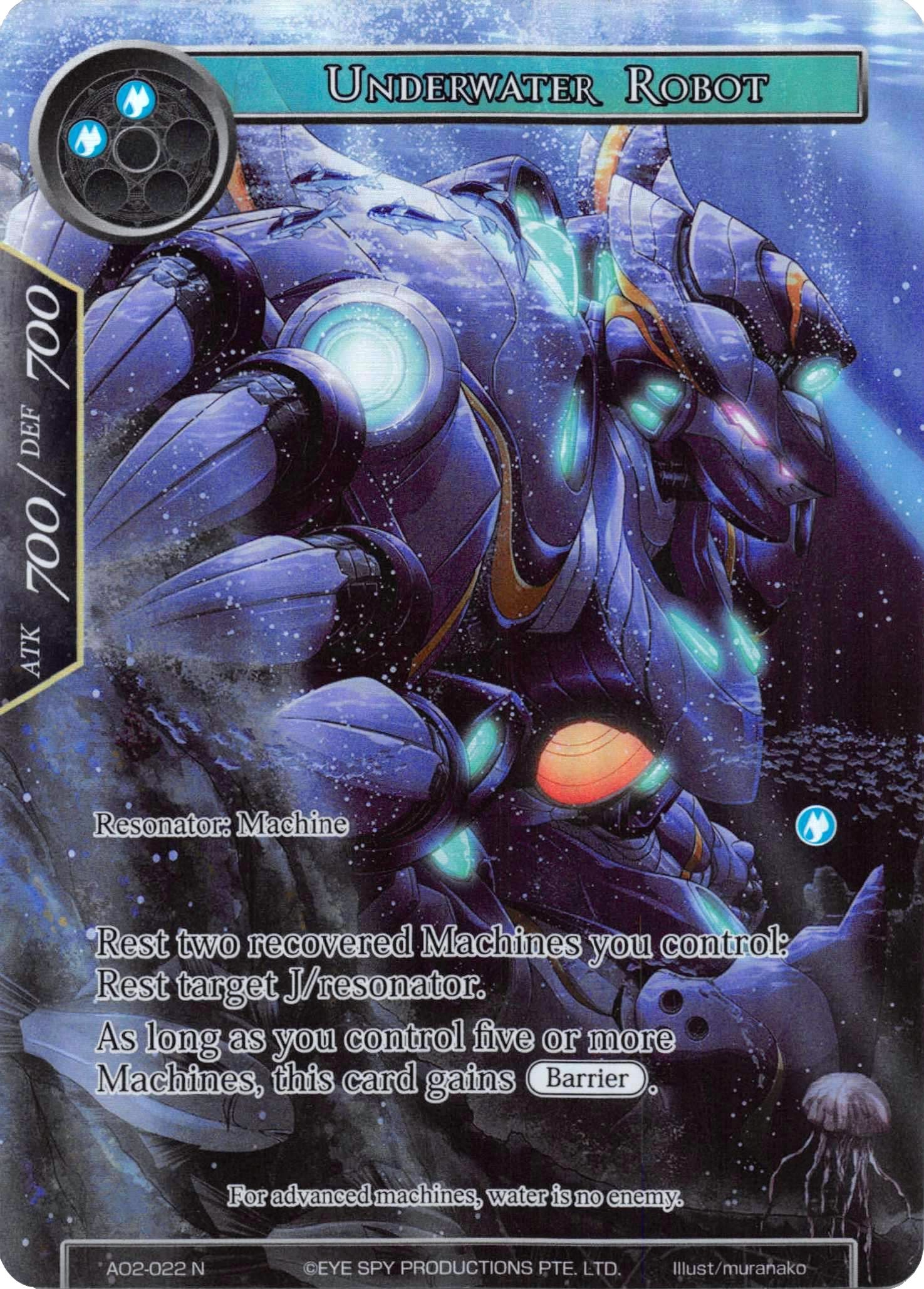 Underwater Robot (Full Art) (AO2-022) [Alice Origin II] | Jomio and Rueliete's Cards and Comics