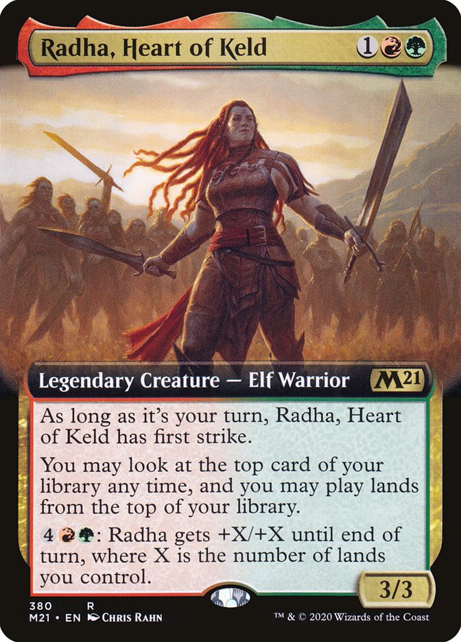 Radha, Heart of Keld (Extended Art) [Core Set 2021] | Jomio and Rueliete's Cards and Comics