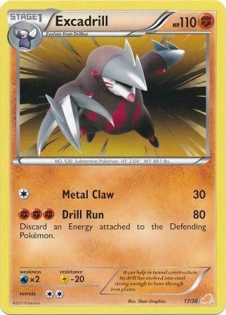 Excadrill (17/30) [Black & White: Trainer Kit - Excadrill] | Jomio and Rueliete's Cards and Comics
