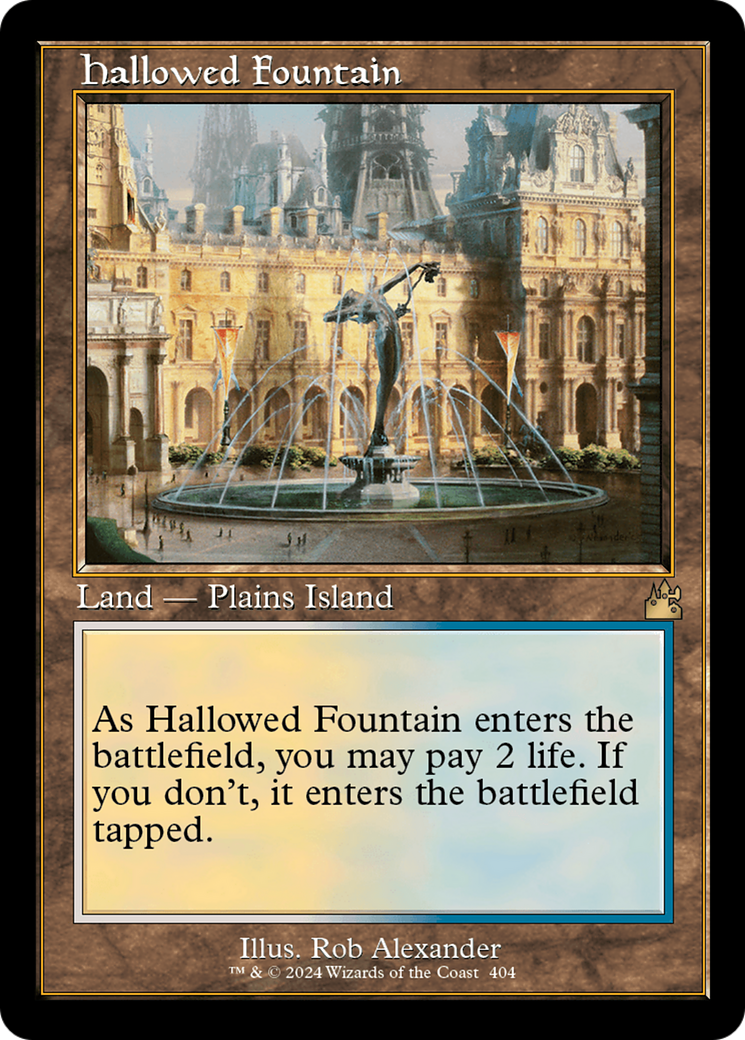 Hallowed Fountain (Retro) [Ravnica Remastered] | Jomio and Rueliete's Cards and Comics