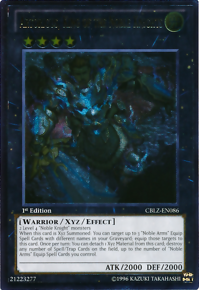 Artorigus, King of the Noble Knights (UTR) [CBLZ-EN086] Ultimate Rare | Jomio and Rueliete's Cards and Comics