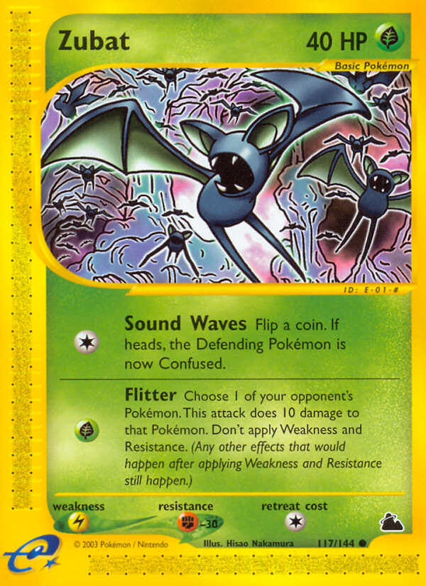 Zubat (117/144) [Skyridge] | Jomio and Rueliete's Cards and Comics