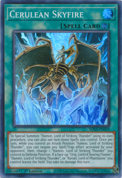 Cerulean Skyfire [SDSA-EN019] Super Rare | Jomio and Rueliete's Cards and Comics