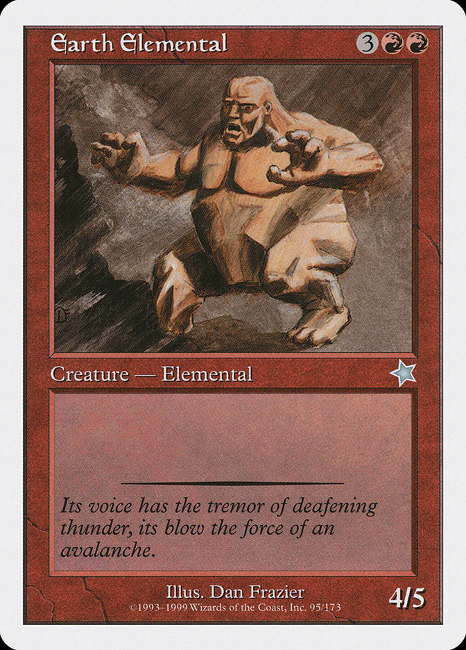 Earth Elemental [Starter 1999] | Jomio and Rueliete's Cards and Comics